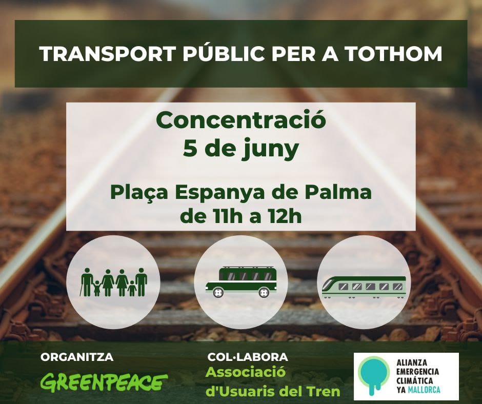 Concentració pel transport public - Palma juny 2021