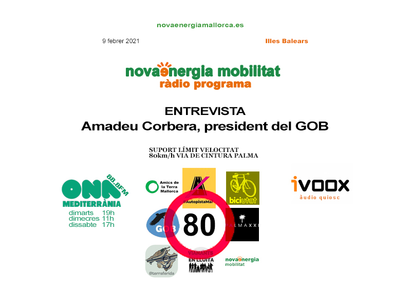 programa radio Nova Energia Mobilitat 9 feb 2021